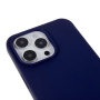 Husă mată cu curea reglabilă pentru iPhone 14 Pro - albastru închis