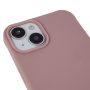 Husă mată cu curea reglabilă pentru iPhone 15 - roz vechi
