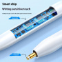 Wiwu Stylus Pencil A01 cu încărcare wireless și conector USB-C - alb
