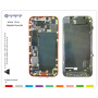 Pad magnetic de service JIAFA pentru repararea iPhone 12 mini - alb