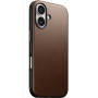 Nomad Husă din piele modernă din piele cu MagSafe pentru iPhone 16 Plus - maro
