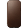 Nomad Husă folio din piele modernă cu MagSafe pentru iPhone 16 - maro