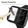Husă mată cu sticlă securizată pentru Apple Watch 42mm (Seriile 10 / 11) - roz