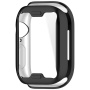 Husă tip carte metalică din plastic moale cu protecție pentru ecran pentru Apple Watch 42mm (Series 10 / 11) - negru