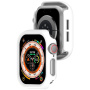 Husă tip carte mată pentru Apple Watch 46mm - albă