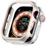 Metalică husă tip carte pentru Apple Watch 46mm - starlight