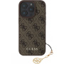 Guess Husă 4G Charms pentru iPhone 16 Pro - maro