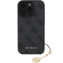 Guess Husă 4G Charms pentru iPhone 16 Pro - gri