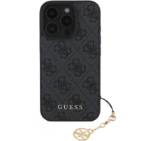 Guess Husă 4G Charms pentru iPhone 16 Pro - gri
