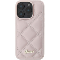 Guess Husă matlasată pentru iPhone 16 Pro - roz