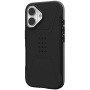 UAG Husă civilă robustă cu MagSafe pentru iPhone 16 - negru