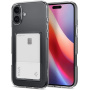 Spigen Husă transparentă Crystal Slot cu buzunar pentru card pentru iPhone 16 - transparentă