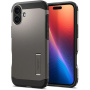Spigen Husă Tough Armor cu suport și MagSafe pentru iPhone 16 Plus - Gri închis