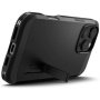 Spigen Husă durabilă Tough Armor cu suport și MagSafe pentru iPhone 16 Pro - negru