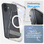 Spigen Husă transparentă Ultra Hybrid S cu suport și MagSafe pentru iPhone 16 - Transparent