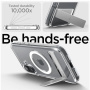 Spigen Husă transparentă Ultra Hybrid S cu suport și MagSafe pentru iPhone 16 Plus - Transparent