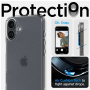 Spigen Ultra Hybrid husă mată transparentă pentru iPhone 16 - transparent