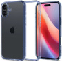 Spigen Ultra Hybrid husă transparentă cu ramă colorată pentru iPhone 16 Plus - albastru