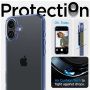 Spigen Ultra Hybrid husă transparentă cu ramă colorată pentru iPhone 16 Plus - albastru