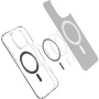 Spigen Husă transparentă ultra hibridă cu alb MagSafe pentru iPhone 16 Pro - Transparent