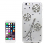 Carcasă / husă de lux, cu pietre în stil diamant, pentru Apple iPhone 6S / 6 - Turnul Eiffel