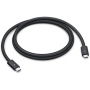 Cablu de date și încărcare original Apple Thunderbolt 5 Pro împletit - USB-C la USB-C - 1 m - negru