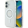 Guess Husă inel IML cu strasuri cu MagSafe pentru iPhone 16 - Transparent