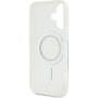 Guess Husă inel IML cu strasuri cu MagSafe pentru iPhone 16 - Transparent