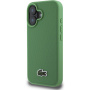 Lacoste Husă emblematică cu logo țesut Petit Pique cu MagSafe pentru iPhone 16 - Verde