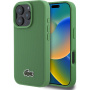 Lacoste Husă emblematică cu logo țesut Petit Pique cu MagSafe pentru iPhone 16 Pro Max - Verde