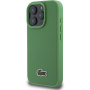 Lacoste Husă emblematică cu logo țesut Petit Pique cu MagSafe pentru iPhone 16 Pro Max - Verde