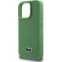 Lacoste Husă emblematică cu logo țesut Petit Pique cu MagSafe pentru iPhone 16 Pro Max - Verde