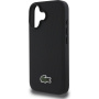 Lacoste Husă emblematică cu logo țesut Petit Pique cu MagSafe pentru iPhone 16 - negru