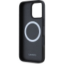 Lacoste Husă emblematică cu logo țesut Petit Pique cu MagSafe pentru iPhone 16 Pro - negru