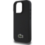 Lacoste Husă emblematică cu logo țesut Petit Pique cu MagSafe pentru iPhone 16 Pro Max - Negru
