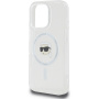 Karl Lagerfeld Husă IML Karl Head pentru cadru metalic cu MagSafe pentru iPhone 16 Pro - Transparent