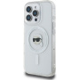 Karl Lagerfeld Husă cadru metalic IML Karl Head cu MagSafe pentru iPhone 16 Pro Max - Transparent