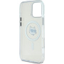 Karl Lagerfeld Husă cadru metalic IML Choupette Head cu MagSafe pentru iPhone 16 Pro - Transparent