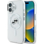 Karl Lagerfeld IML K&CH Heads capac cadru metalic cu MagSafe pentru iPhone 16 Plus - transparent