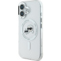 Karl Lagerfeld IML K&CH Heads capac cadru metalic cu MagSafe pentru iPhone 16 Plus - transparent