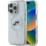 Karl Lagerfeld IML K&CH Heads capac cadru metalic cu MagSafe pentru iPhone 16 Pro - transparent
