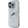 Karl Lagerfeld IML K&CH Heads capac cadru metalic cu MagSafe pentru iPhone 16 Pro - transparent