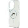 Karl Lagerfeld IML K&CH Heads capac cadru metalic cu MagSafe pentru iPhone 16 Pro - transparent