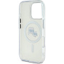 Karl Lagerfeld IML K&CH Heads capac cadru metalic cu MagSafe pentru iPhone 16 Pro - transparent
