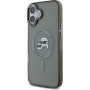 Karl Lagerfeld IML K&CH Heads capac cadru metalic cu MagSafe pentru iPhone 16 - gri