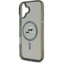 Karl Lagerfeld IML K&CH Heads capac cadru metalic cu MagSafe pentru iPhone 16 - gri