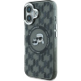 Karl Lagerfeld IML Monogram K&CH Heads Cover cu MagSafe pentru iPhone 16 - Negru