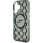 Karl Lagerfeld IML Monogram K&CH Heads Cover cu MagSafe pentru iPhone 16 - Negru