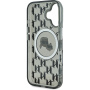 Karl Lagerfeld IML Monogram K&CH Heads Cover cu MagSafe pentru iPhone 16 - Negru