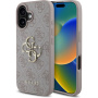 Guess Husă 4G Metal Logo pentru iPhone 16 - roz